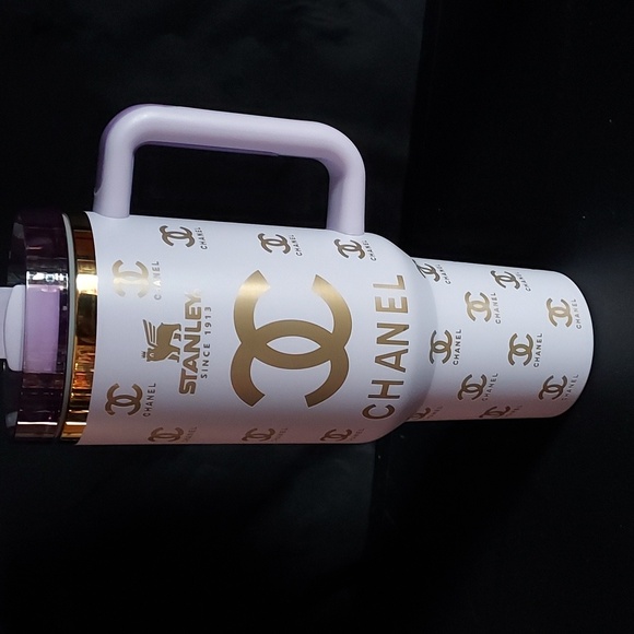 Other - 40oz Stanley Lavendar and Gold Designer Custom Engraved Tumbler